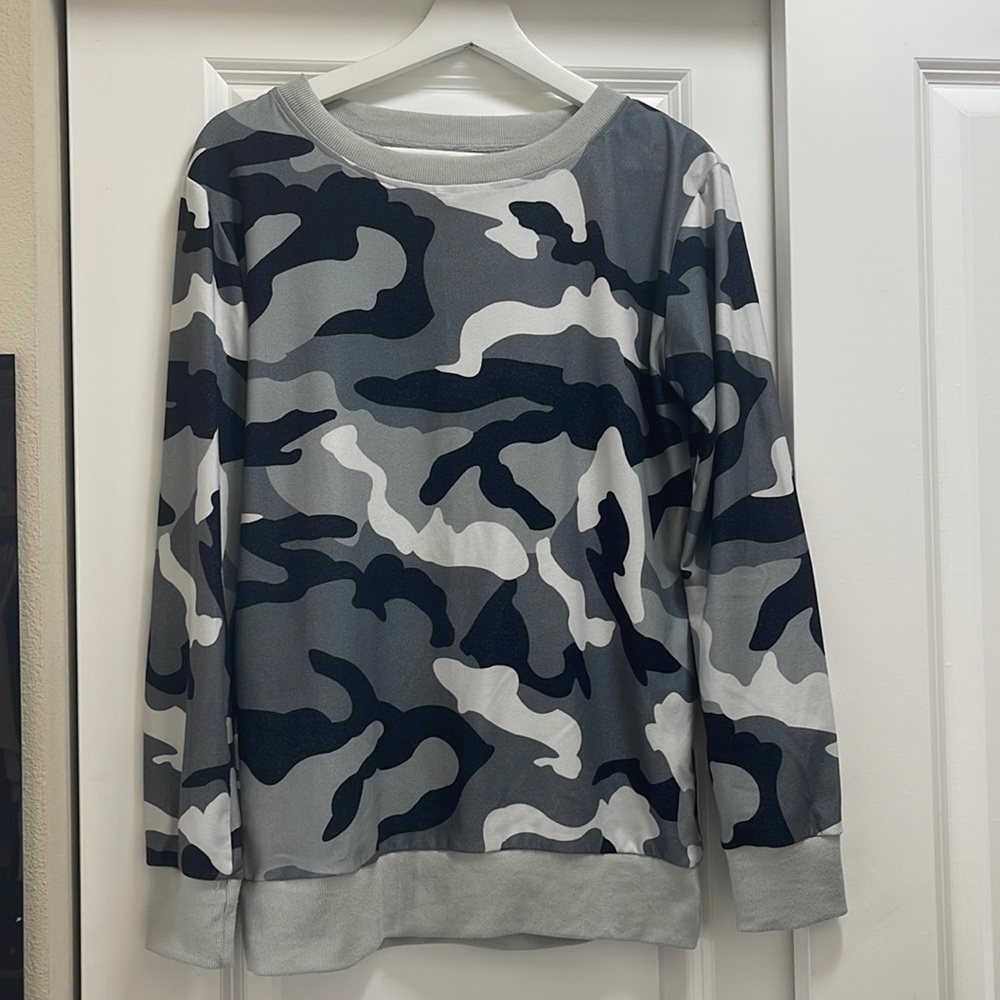 Camo long sleeve shirt